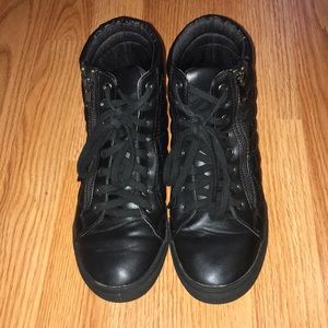 Black High Top Sneakers